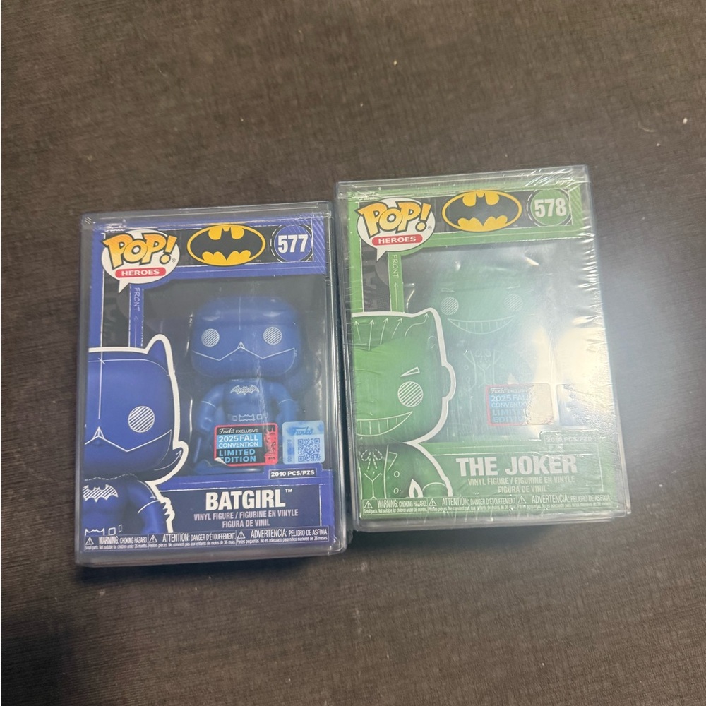 Funko Pop Batgirl And Joker NYCC Shared Exclusives LE 2010